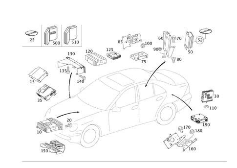 Radio, Operating and Display Unit for 2004 Mercedes-Benz C32 AMG #0