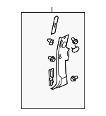 22871287 - Body: Door Pillar Post Trim Set for Chevrolet: Silverado 1500, Silverado 2500 HD, Silverado 3500 HD | GMC: Sierra 1500, Sierra 2500 HD, Sierra 3500 HD Image