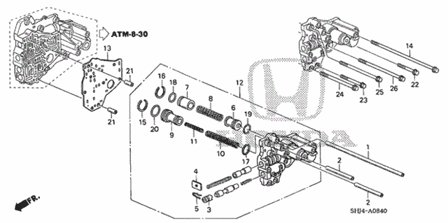 AT Top Accumulator Body (-'06) for 2005 Honda Odyssey #0