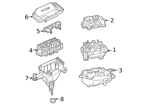 Fuse & Relay for 2025 Mercedes-Benz GLE63 AMG S #1