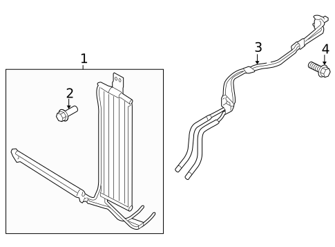 Oil Cooler for 2009 Kia Borrego #0
