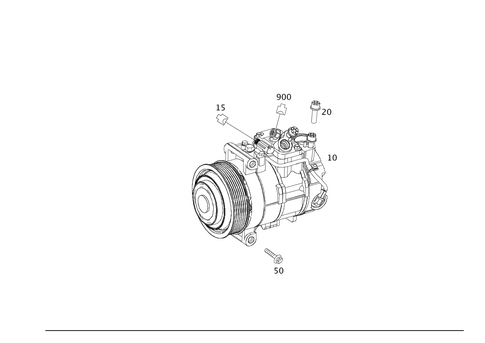 Refrigerant Compressor for 2009 Mercedes-Benz C350 #0