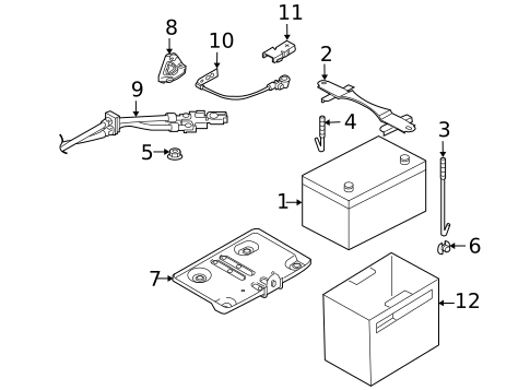Battery for 2013 INFINITI FX37 #0
