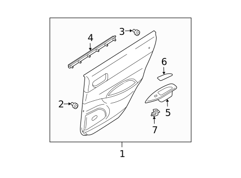Rear Door for 2005 Mazda 6 #1