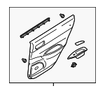 GK2G6855YP72 - Body: Door Trim Panel for Mazda: 6 Image