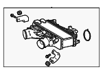 17900F4010 - Cooling System: Inter-cooler for Toyota: Sequoia, Tundra Image