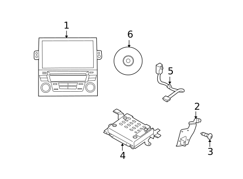 Navigation System Components for 2012 Subaru Legacy #0
