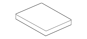 B72776CA0TNW - HVAC: Value Advantage™ STANDARD CABIN AIR FILTER for INFINITI: QX50 Image