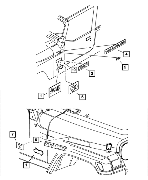 Decals and Tapestripes for 2004 Jeep Wrangler #0