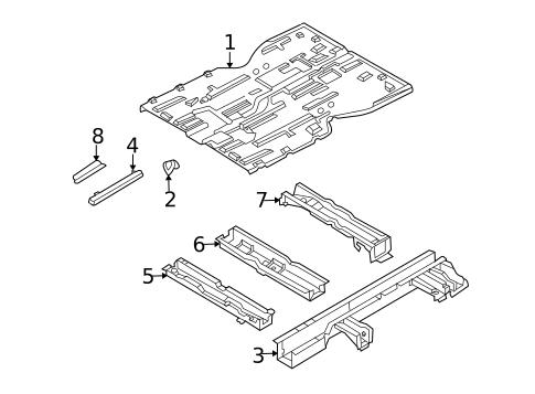 Floor & Rails for 2008 Kia Sedona #0