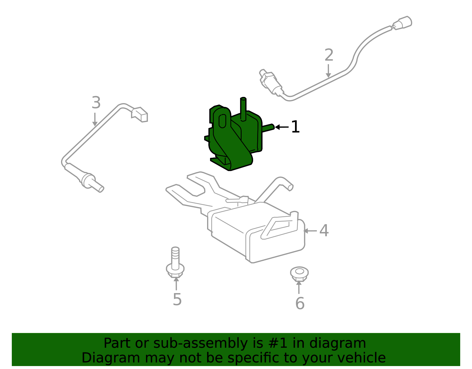 2008-2015 Scion xB Exhaust Gas Re-Circulation (Egr) Vacuum Delay Valve ...