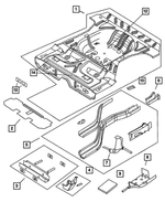4888611AB - : Bumper Reinforcement, Left for Mopar Image