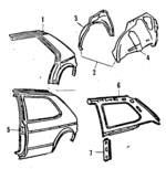 175803421A - : Wheelhouse Assembly for Volkswagen: Rabbit Image