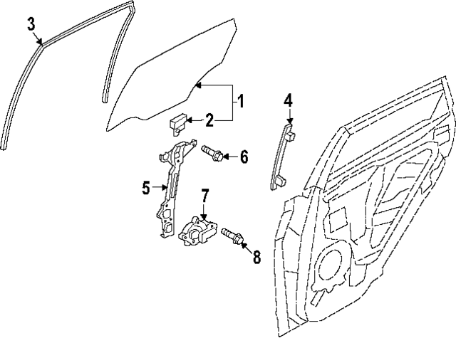 83450BE000 - : Window Motor for Hyundai Image