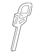 72664TK8A01ZB - : 2011-2013 Honda Odyssey - Knob L Slide Door Lock *NH767L* (Truffle) for Honda: Odyssey Image