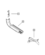 1VN57DX9AC - Interior Trim: Cowl Side Trim Panel, Left for Dodge: Dart Image