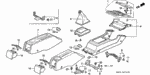 83414SM4033ZA - Interior/Bumper: BOOT, CHANGE LEVER *NH1L* (BLACK) for Honda Image