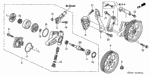 90105S50003 - Engine: BOLT, FLANGE (8X28) for Honda Image