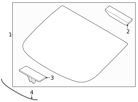 Glass & Hardware - Back for 2023 Kia K5 #0