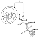 16750201 - Steering: Wheel, Standard for Pontiac: Grand Am, Sunbird, Trans Sport Image