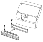 5977976 - Electrical: High Mount Lamp for Chevrolet: Lumina APV | Oldsmobile: Silhouette | Pontiac: Trans Sport Image