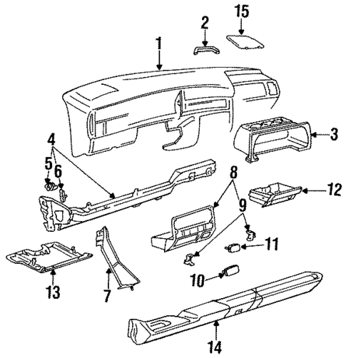 Instrument Panel for 1997 Volkswagen Golf #0