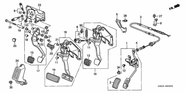 Pedal for 1997 Honda Prelude #0