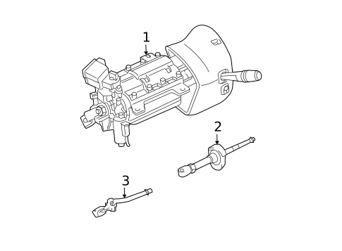 Steering Column Assembly for 2011 Lincoln Town Car #0
