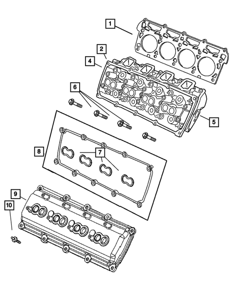 Cylinder Head for 2007 Jeep Grand Cherokee #0