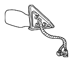 4W1Z17682BA - Body: Mirror for Lincoln: Town Car Image