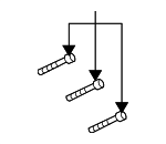 6100932 - Engine: Oil Pump Bolt for Dodge: Dakota, Ram 1500, Viper | Jeep: Commander | Ram: Dakota Image