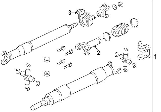 PC3Z4R602M - Universals &amp; Rear Axle: Drive Shaft for Ford: F-250 Super Duty, F-350 Super Duty Image