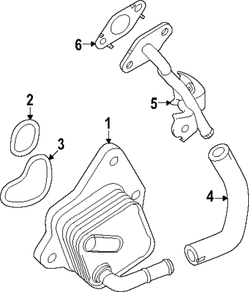 Engine Oil Cooler for 2023 Lexus RX500h #0