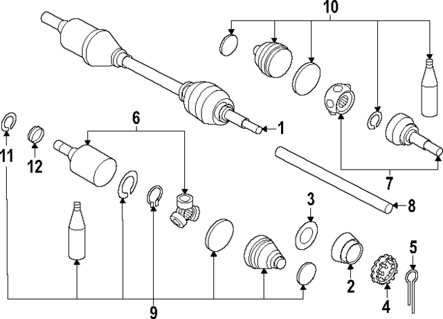 397045MP0B - : Inner Shaft for Nissan: ARIYA Image