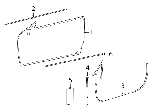 Door & Components for 2010 Mercedes-Benz CL 550 #0