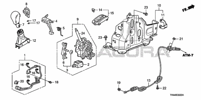 Select Lever for 2011 Acura TL #0