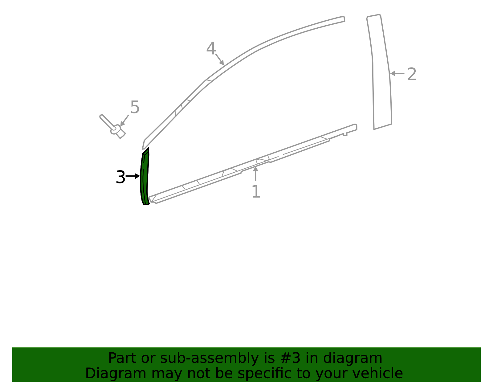 Genuine Toyota Prius Roof Top Molding – 2016-2022 ZVW50, 75607-47010