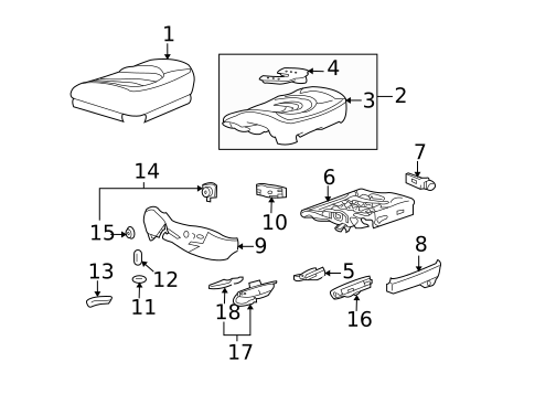 Air Bag Components for 2011 Buick Lucerne #1