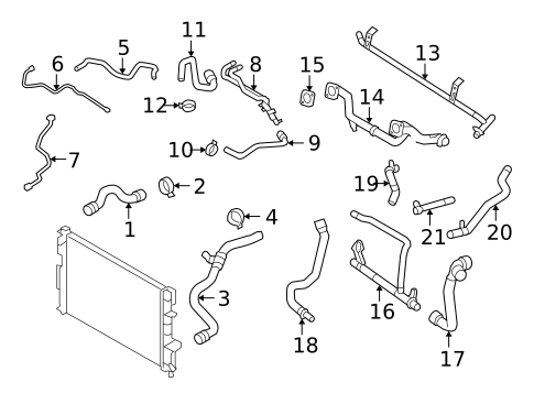 Hoses & Lines for 2008 Volvo XC70 #0