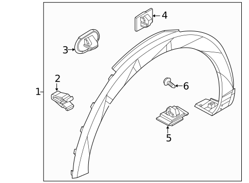 Exterior Trim - Fender for 2022 Hyundai Ioniq 5 #0