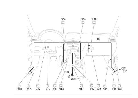 Cockpit Wiring Harness for 2015 Mercedes-Benz GLK 250 #0