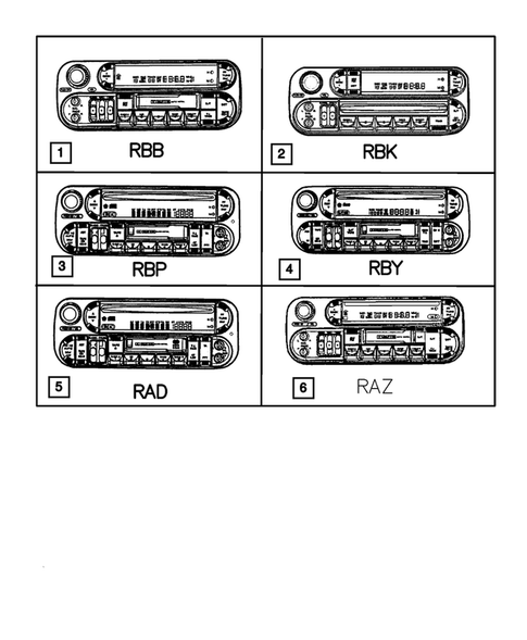 Radio, Antenna, and Speakers for 2002 Chrysler Sebring #1