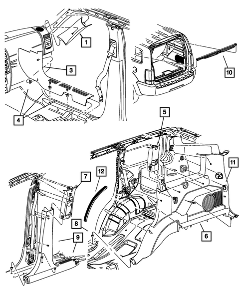 Moldings, Scuff Plates for 2007 Dodge Nitro #0