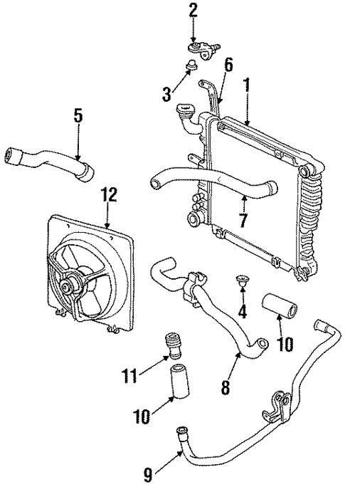 Radiator & Components for 1987 Dodge Daytona #0
