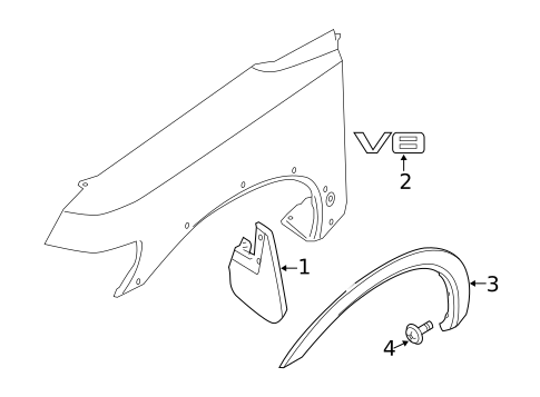 Exterior Trim - Fender for 2008 Nissan Armada #0
