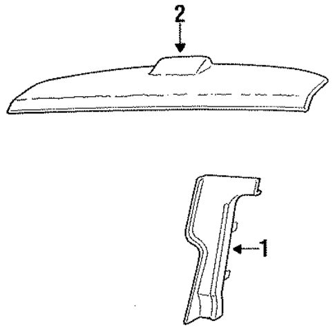 Interior Trim - Rear Body for 1988 Chrysler LeBaron #0