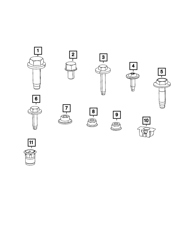 6036725AA - Brakes: Hex Flange Head Bolt for Dodge: Ram 1500 | Ram: 1500, 1500 Classic Image