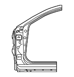 61101WB001 - Body: Hinge Pillar for Scion: iA | Toyota: Yaris, Yaris iA Image