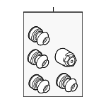 LR066227 - Tire &amp; Wheel: Wheel Lock Set for Land-Rover Image