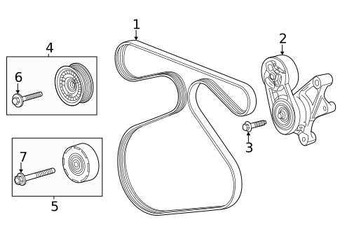 Belts & Pulleys for 2020 Cadillac CT4 #0